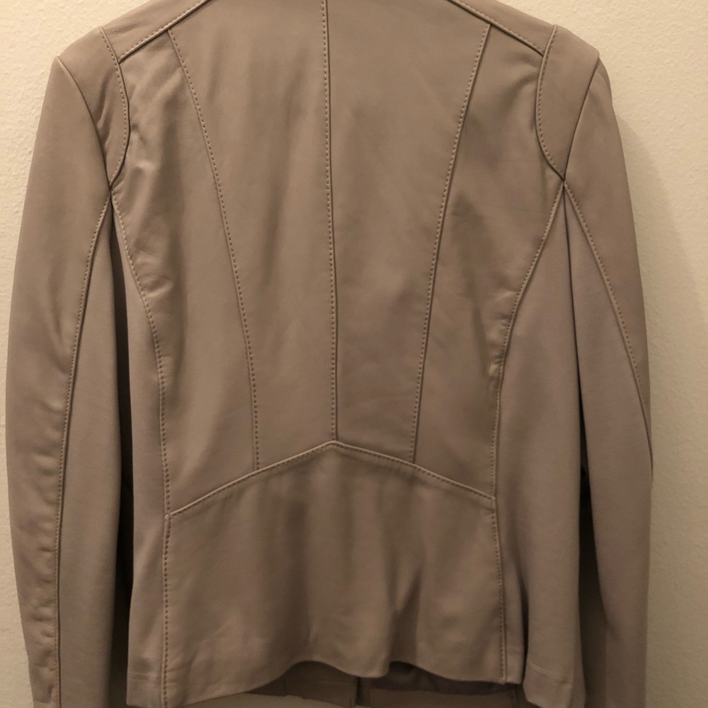Wilson Leather Jacket - Beige
